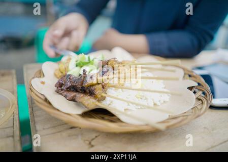 Maranggi, cibo tradizionale da Cianjur, giava occidentale, Indonesia Foto Stock