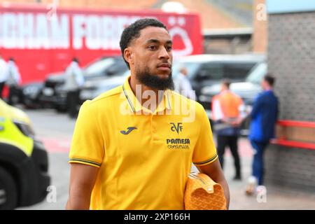 Arnaut Danjuma di Villarreal durante l'amichevole di pre-stagione tra Nottingham Forest e Villareal CF al City Ground di Nottingham venerdì 2 agosto 2024. (Foto: Jon Hobley | mi News) crediti: MI News & Sport /Alamy Live News Foto Stock