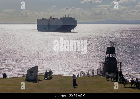 Il vettore del veicolo si dirige verso il porto Foto Stock