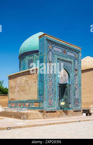 Shah-i-Zinda necropoli, Samarcanda, Uzbekistan Foto Stock