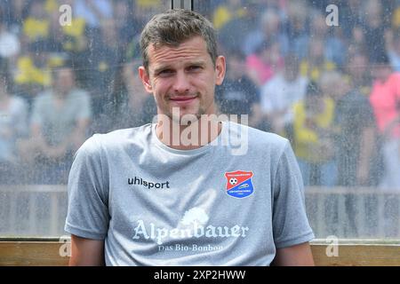 Dortmund, Germania. 3 agosto 2024. Fussball 3. Liga 1. Spieltag Borussia Dortmund II - SpVgg Unterhaching AM 03.08.2024 im Stadion Rote Erde in Dortmund Sven Bender ( Co-Trainer Unterhaching ) le normative DFB vietano qualsiasi uso di fotografie come sequenze di immagini e/o quasi-video. Foto: Revierfoto credito: ddp media GmbH/Alamy Live News Foto Stock