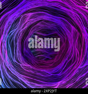 Sfondo della cornice da linee blu e viola. Illustrazione vettoriale Illustrazione Vettoriale