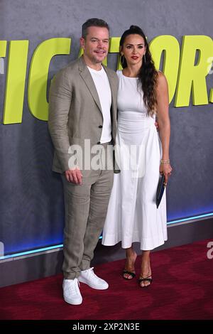 Matt Damon e Luciana Barroso Foto Stock