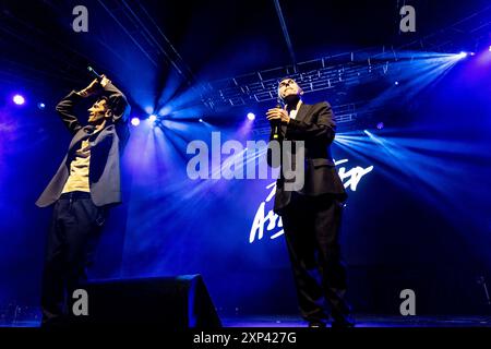 Milano, Italia. 15 aprile 2024. Gli Zero assoluto si esibiscono al Fabrique di Milano, il 15 aprile 2024. (Foto di Roberto Finizio/NurPhoto) credito: NurPhoto SRL/Alamy Live News Foto Stock