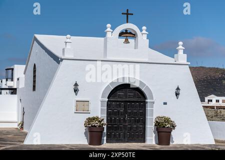 Eremo di Santa Maria Maddalena sull'isola di Lanzarote, Isole Canarie, Spagna Foto Stock