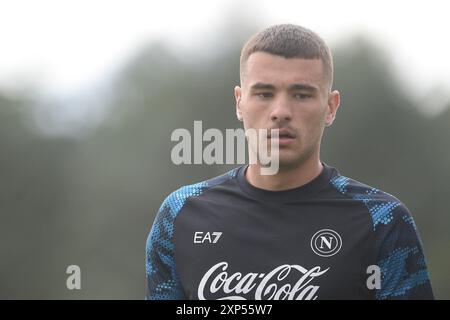 Castel di Sangro , Italia, 3 agosto ,2024 Alessandro Buongiorno della SSC Napoli prima del calcio - partita amichevole tra SSC Napoli vs Girona FC :Agostino Gemito/ Alamy Live News Foto Stock