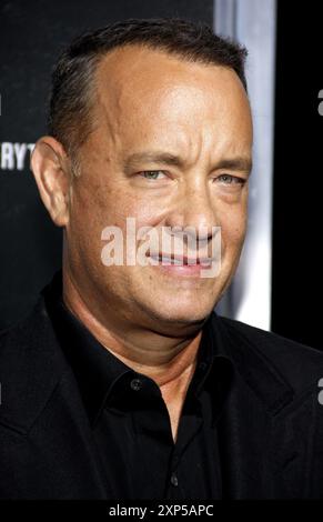 Tom Hanks alla Premiere di Los Angeles del 'Captain Phillips' tenuto al Teatro AMPAS di Beverly Hills, USA il 30 settembre 2013. Foto Stock