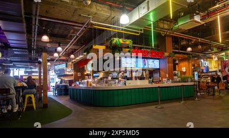 Il Trinity Centre nel centro di Leeds, West Yorkshire, Inghilterra, Regno Unito Foto Stock