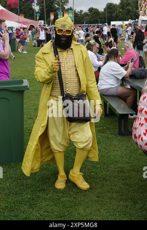 Brighton, Regno Unito. 3 agosto 2024. Brighton, West Sussex, Regno Unito - sabato 3 agosto 2024 scene d'atmosfera al 'Fabuloso' l'annuale festival LBGTQ che si tiene a Preston Park, Brighton, Regno Unito Credit: Motofoto/Alamy Live News Foto Stock