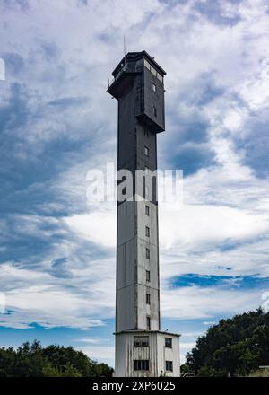 Il faro dell'isola di Sullivan si trova su Sulivan Island, Charleston, South Carolina USA Foto Stock