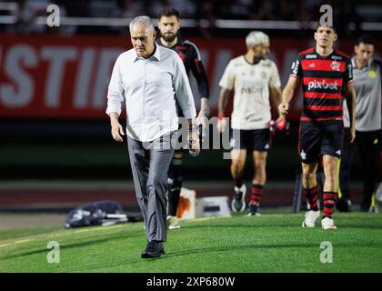 San Paolo, Brasile. 3 agosto 2024. Calcio - Campionato brasiliano - São Paolo V Flamengo/RJ - Stadio Morumbi. Allenatore di Flamengo Tite prima della partita crediti: Vilmar Bannach/Alamy Live News Foto Stock