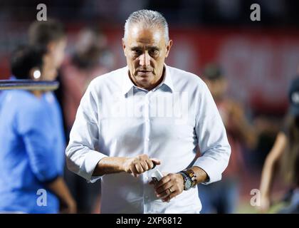 San Paolo, Brasile. 3 agosto 2024. Calcio - Campionato brasiliano - São Paolo V Flamengo/RJ - Stadio Morumbi. Allenatore di Flamengo Tite prima della partita crediti: Vilmar Bannach/Alamy Live News Foto Stock