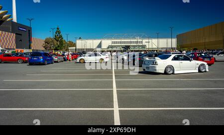 Gold Coast, QLD, Australia - incontro con gli appassionati di auto allo stadio Carrara Foto Stock