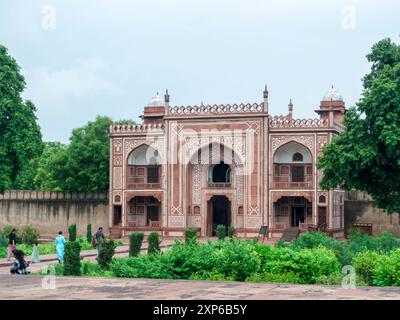 Cancello d'ingresso al Baby Taj di Agra/Uttar Pradesh Foto Stock