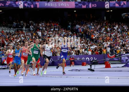 Decines Charpieu, Francia. 3 agosto 2024. HABZ Azdine of France Athletics Men's 1500M durante i Giochi Olimpici di Parigi 2024 il 3 agosto 2024 allo Stade de France di Saint Denis, Francia - foto Gregory Lenormand/DPPI Media/Panoramic Credit: DPPI Media/Alamy Live News Foto Stock