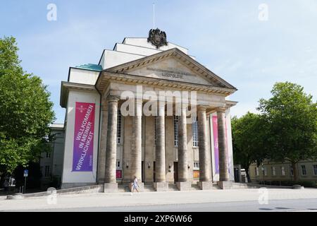 Landestheater Detmold è un teatro per opera, balletto e spettacoli teatrali a Detmold, Germania Foto Stock