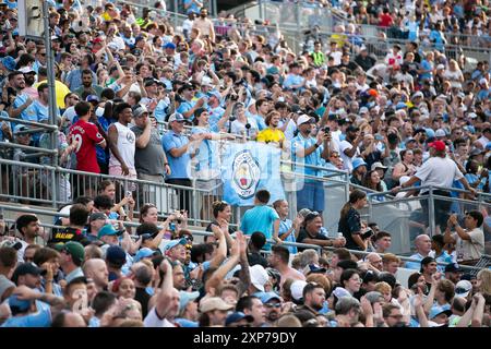 Columbus, Ohio, Stati Uniti. 3 agosto 2024. Il Manchester City gioca con il Chelsea FC in un'amichevole internazionale all'Ohio Stadium. Crediti: Kindell Buchanan/Alamy Live News Foto Stock