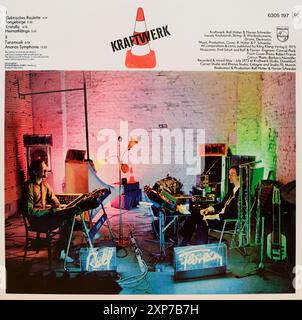 Copertina in vinile vintage. Kraftwerk-Ralf e Florian, ripubblicazione 1973, Foto Stock