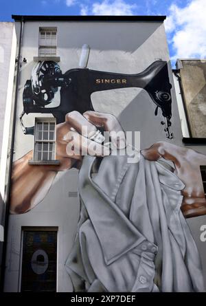 Villaggio artigianale di Derry Irlanda del Nord Foto Stock