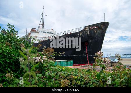 Duke of Lancaster abbandonò la nave Foto Stock