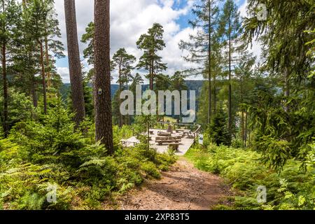 Ufficio di registrazione all'aperto del comune di Enzklösterle, Bad Wildbad, Baden-Württemberg, Germania Foto Stock