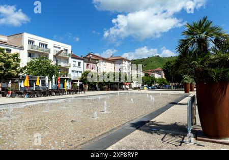 Fontane di strada a Vienne in Francia Foto Stock