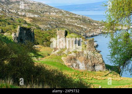 Brochel castello sull'Isola di Raasay, Scotland, Regno Unito Foto Stock