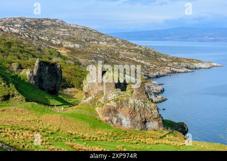 Brochel castello sull'Isola di Raasay, Scotland, Regno Unito Foto Stock