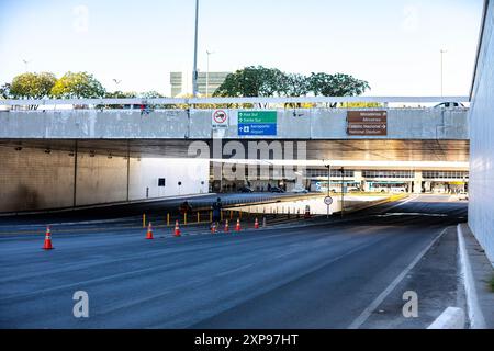 Piano pilota di Brasilia noto come "buraco do tatu" Foto Stock