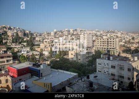 Jenin, Palestina. 17 luglio 2024. Jenin è una città palestinese nel nord della Cisgiordania occupata. A luglio, la Corte internazionale di giustizia dell’Aia ha emesso un parere consultivo in cui si afferma che Israele occupa illegalmente la Cisgiordania e Gerusalemme Est da 57 anni. Credito: SOPA Images Limited/Alamy Live News Foto Stock