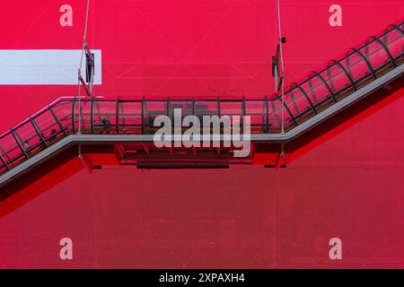 Parigi, Centre Pompidou, Werbefassade // Parigi, Centre Pompidou Foto Stock