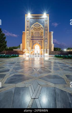 Gur-e-Amir mausoleo, Samarcanda, Uzbekistan Foto Stock