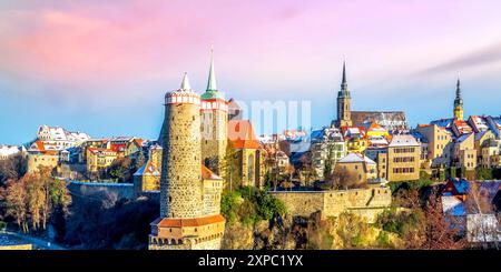 Città vecchia di Bautzen, germania Foto Stock