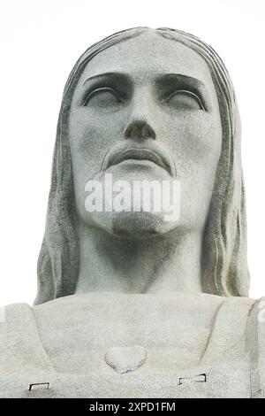 Cristo Redentore, una delle nuove 7 meraviglie del mondo situata sul monte Corcovado a Rio de Janeiro, Brasile, Sud America Foto Stock