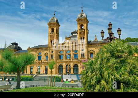 Municipio o Municipio di Donostia-San Sebastian, provincia di Gipuzkoa nel nord della Spagna. Foto Stock