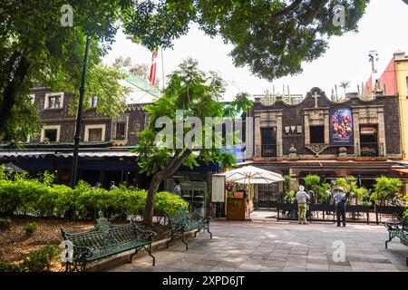 Città di Coyoacán, uno dei più importanti centri turistici di città del Messico.​ ​ ​ (foto di Luis Gutierrez Norte Photo) Coyoacán pueblo, centro turísticos más importantes de la Ciudad de México.​ ​ ​ (foto di Luis Gutierrez Norte Photo) Foto Stock