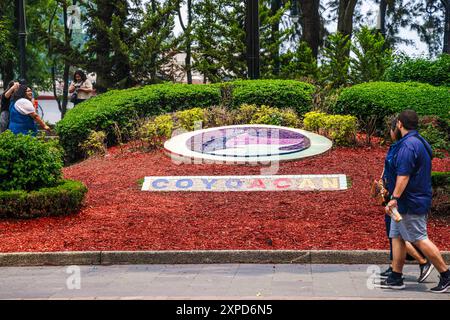 Città di Coyoacán, uno dei più importanti centri turistici di città del Messico.​ ​ ​ (foto di Luis Gutierrez Norte Photo) Coyoacán pueblo, centro turísticos más importantes de la Ciudad de México.​ ​ ​ (foto di Luis Gutierrez Norte Photo) Foto Stock