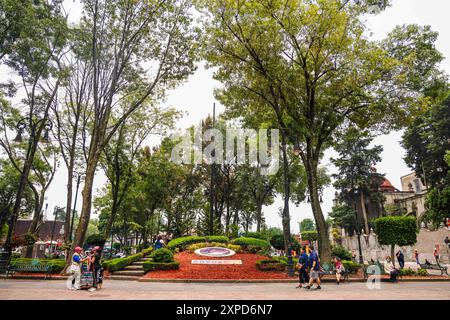 Città di Coyoacán, uno dei più importanti centri turistici di città del Messico.​ ​ ​ (foto di Luis Gutierrez Norte Photo) Coyoacán pueblo, centro turísticos más importantes de la Ciudad de México.​ ​ ​ (foto di Luis Gutierrez Norte Photo) Foto Stock