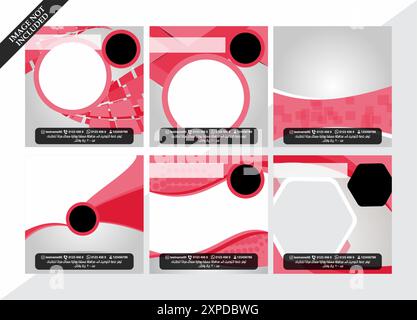 Modello di banner design pubblicità Facebook e altro mezzogiorno sociale Illustrazione Vettoriale