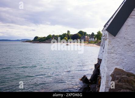 La piccola spiaggia di Abadour a Fife, Scozia Foto Stock