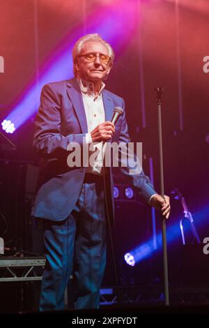 Tony Christie si esibisce al festival di Wickham, Hampshire, Regno Unito. 4 agosto 2024 Foto Stock