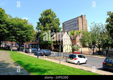 Scena vicino al castello di Nottingham, Nottingham, Regno Unito Foto Stock