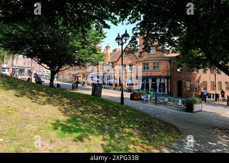 Scena vicino al castello di Nottingham, Nottingham, Regno Unito Foto Stock