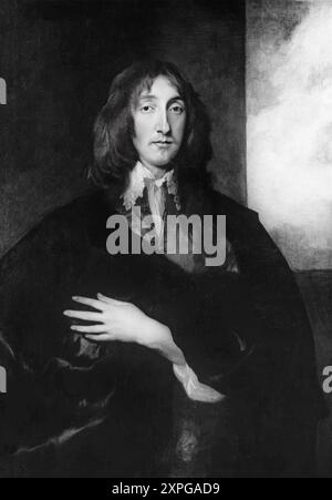 Un ritratto di Richard Boyle, i conte di Burlington, II conte di Cork (1612-1698) di Anthony Van Dyke (1599-1641), un nobile anglo-irlandese, nato a Youghal, Contea di Cork, Irlanda. In seguito tornò come membro del Parlamento nel lungo Parlamento del 1640 e combatté per tutta la guerra civile. In seguito fu nominato Privy Counsellor e Lord Treasurer of Ireland e uno dei commissari per l'insediamento dell'Irlanda. Nel 1661, prese il suo posto come Lord Tesoriere, nella camera dei Lord irlandese nel Parlamento irlandese. Foto Stock