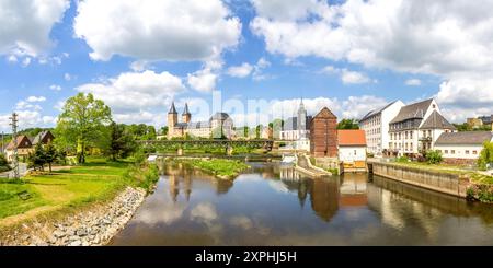 Città vecchia di Rochlitz, Germania Foto Stock