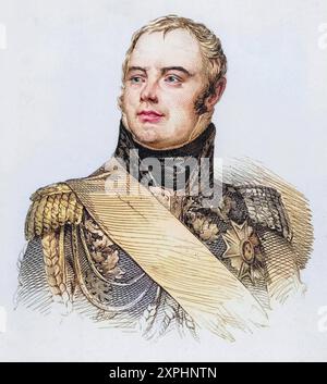 Jacques Etienne Joseph Alexandre Macdonald, Duc de Tarente 1765-1840, Französischer Soldat, Sohn eines schottischen Jakobiten. Unterstützer der Franzö Foto Stock