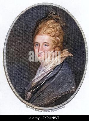 Frau Piozzi. Hester Lynch Thrale geb. Hester Lynch Salusbury 1741-1821 britische Tagebuchschreiberin und Autorin. Freundin vieler Literaten ihrer Zeit Foto Stock