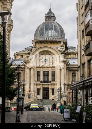 Palazzo CEC, Bucarest, Romania. Foto Stock