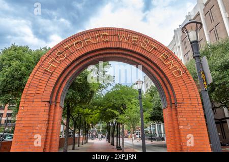 Storico West End di Dallas, Texas Foto Stock