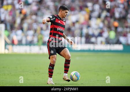 Rio de Janeiro, Brasile, 23 giugno 2024. Partita di calcio tra le squadre di Fluminense vs Flamengo, per il campionato brasiliano 2024, tenutasi al ma Foto Stock